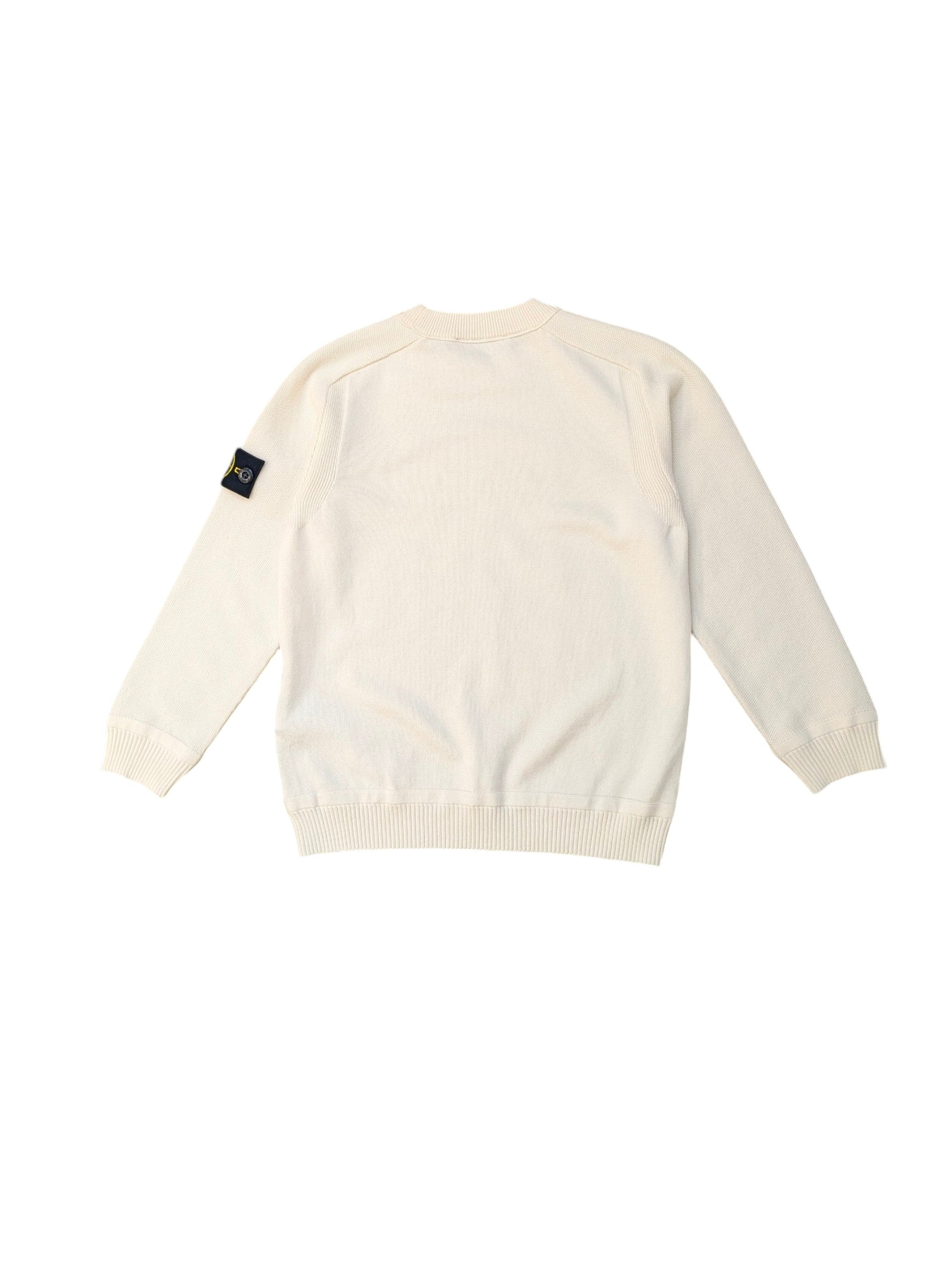 Maglione in cotone bianco Stone Island