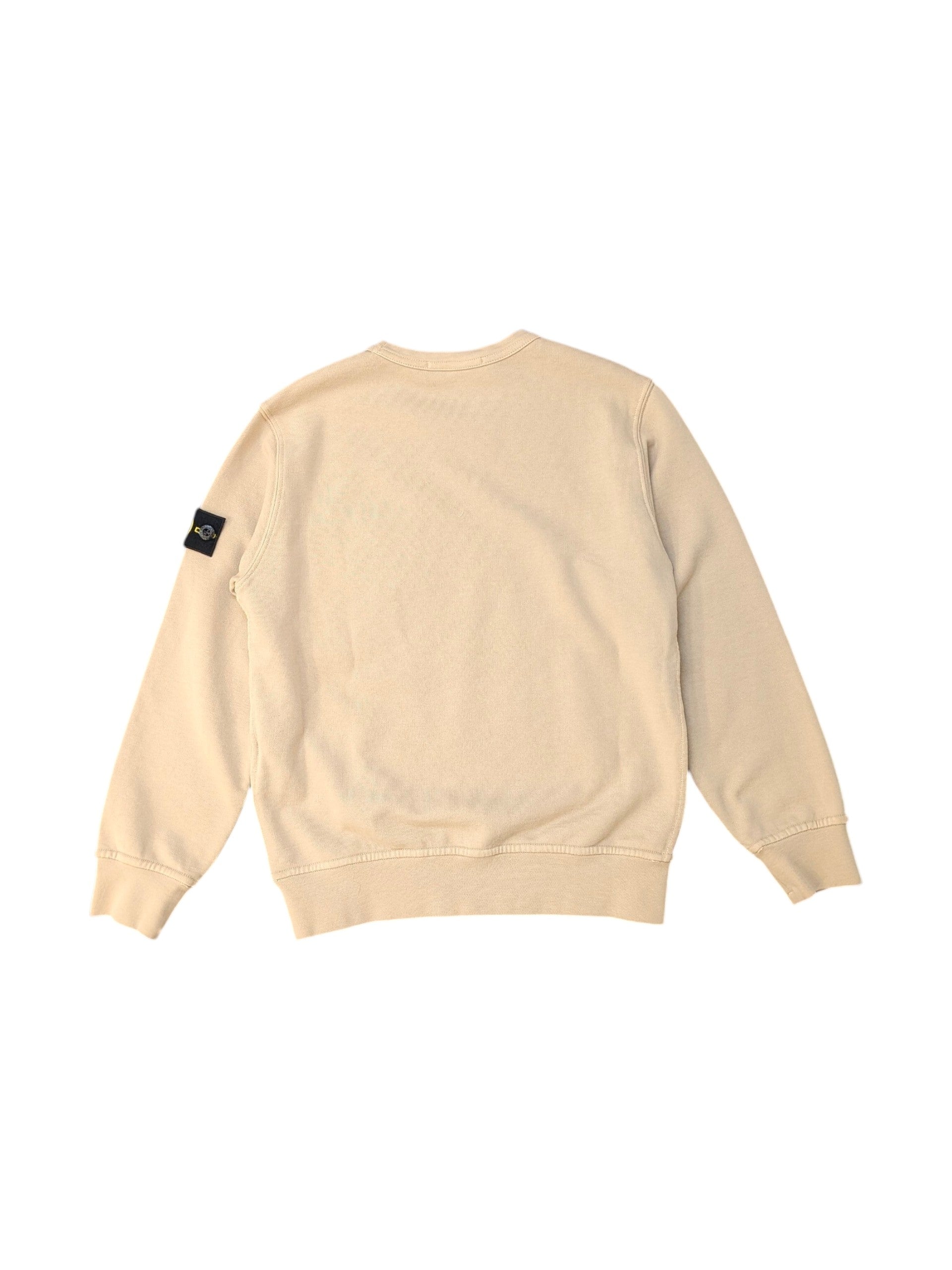 Felpa beige con taschino Stone Island