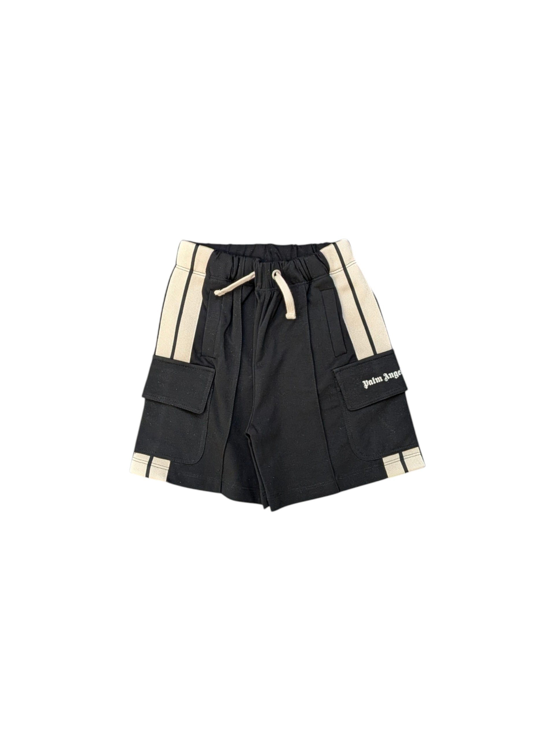 Bermuda cargo in felpa nero Palm Angels
