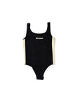 Body nero con stampa logo Palm Angels