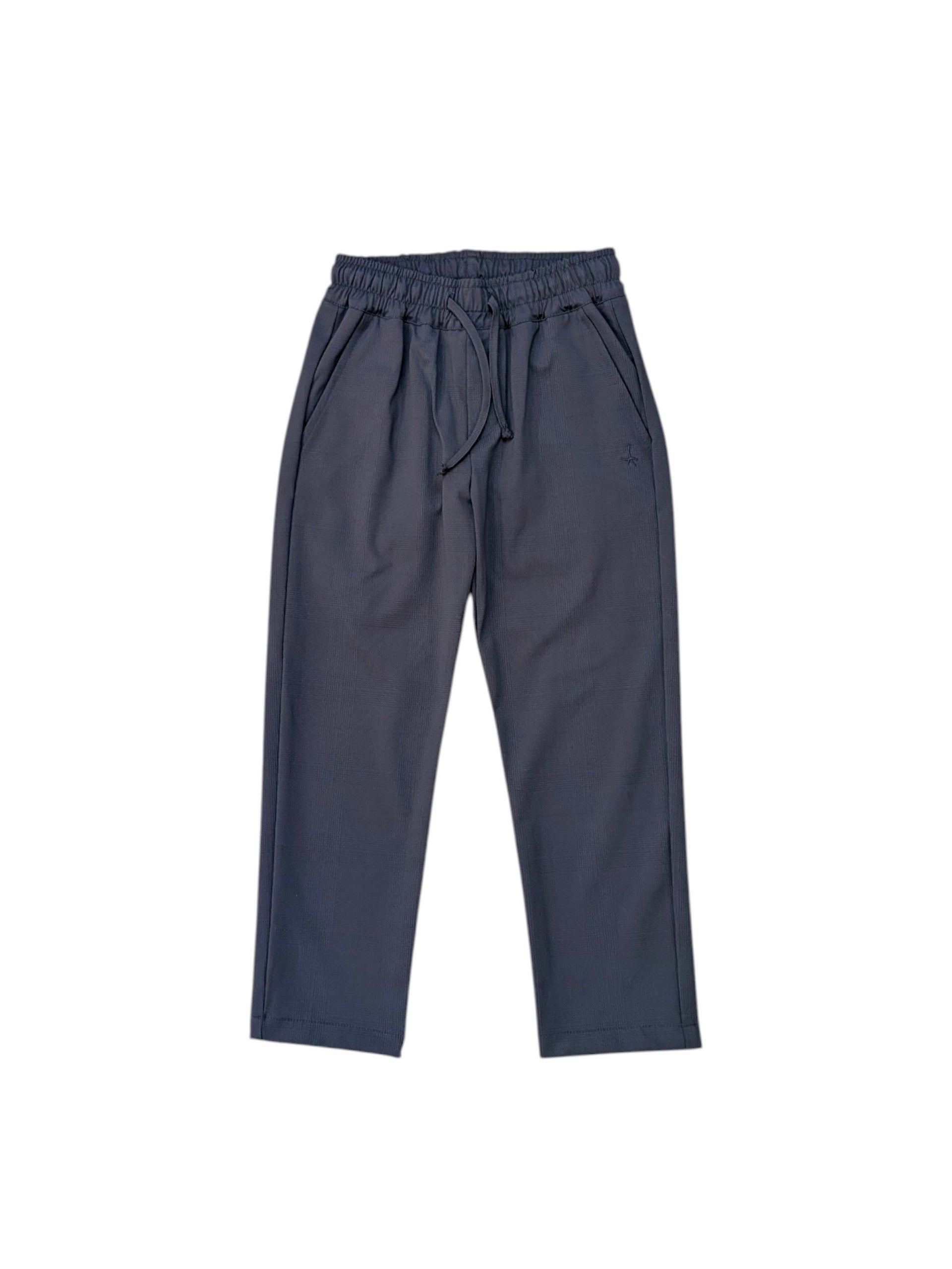Pantalone blu con dettaglio logo Atipico cucito