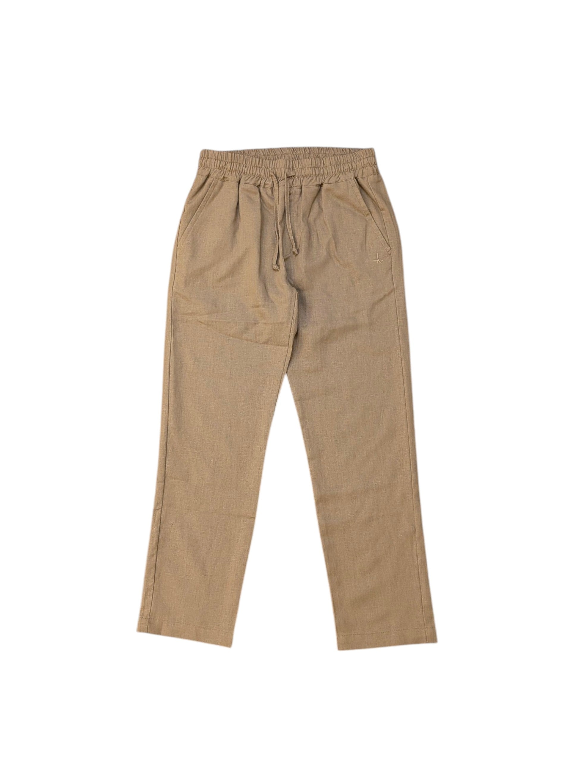 Pantalone marrone in misto lino Atipico