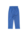 Pantalone blu con dettaglio logo cucito Atipico