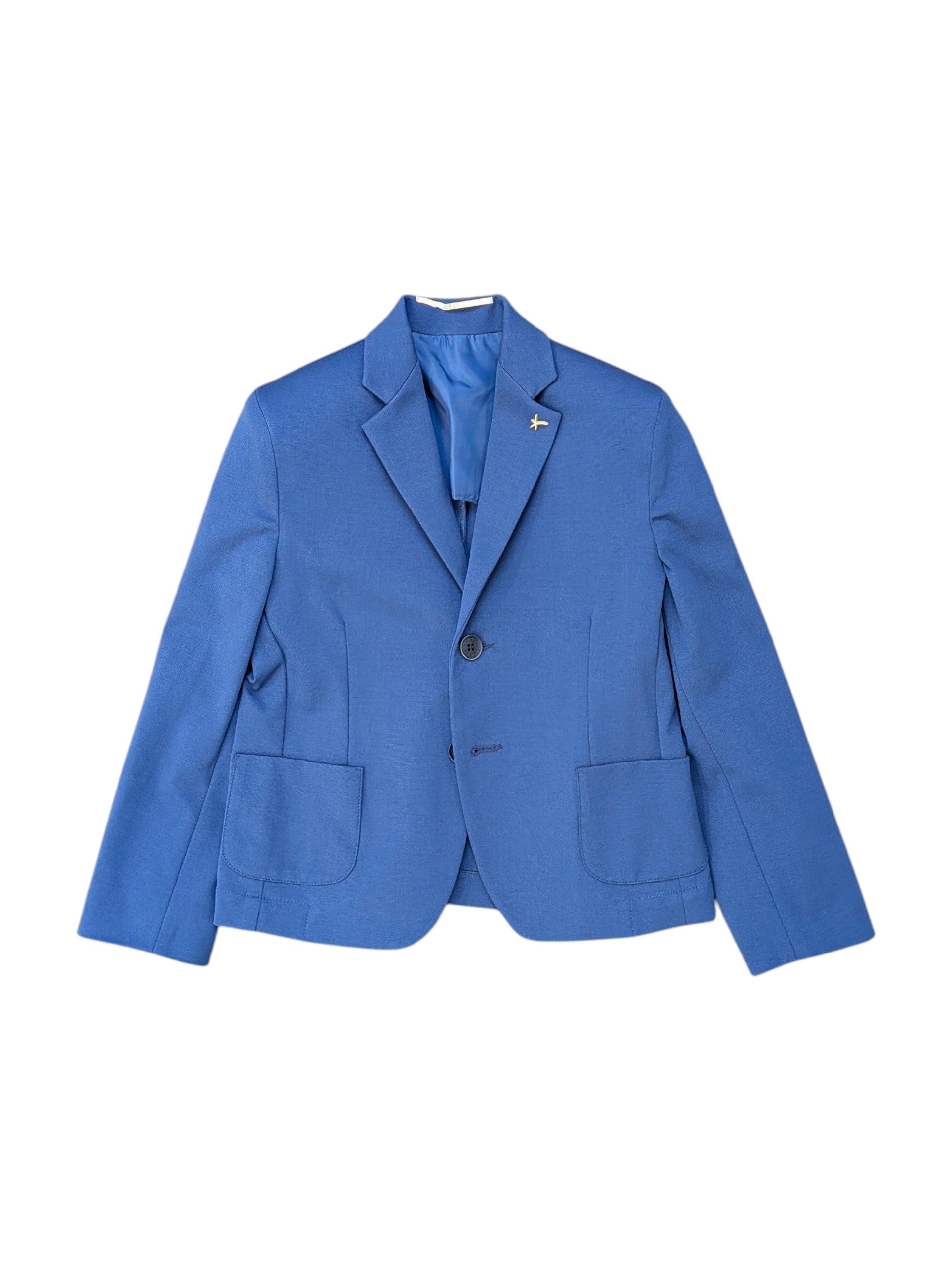 Giacca blu con dettaglio logo Atipico