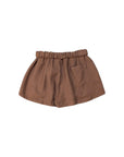Pantaloncino marrone con bottoni Lulù