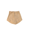 Pantaloncino effetto camoscio beige Lulù