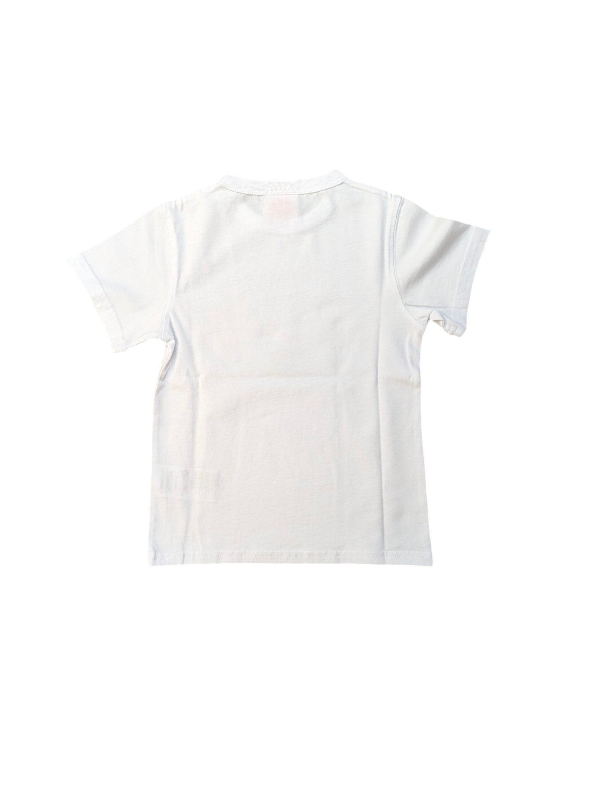 T-shirt bianca con stampa logo Sundek