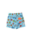 Costume azzurro con stampa stelle marine Sundek