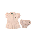 Abito rosa con culotte Lacoste