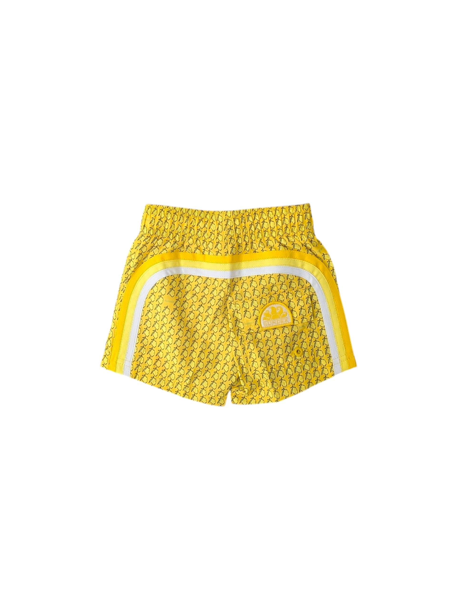 Costume giallo con stampa limoni Sundek