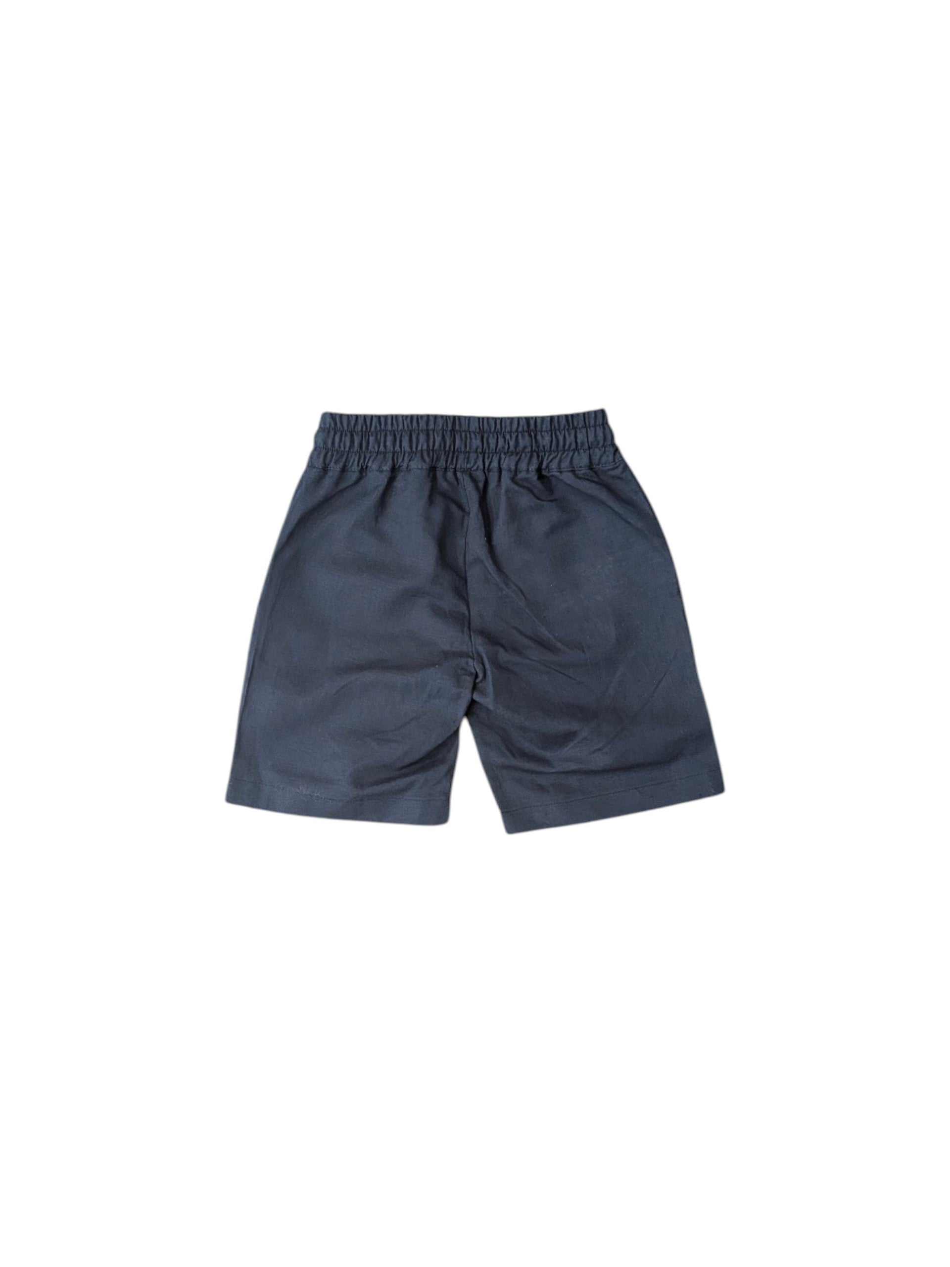 Pantaloncino blu in misto lino Atipico