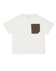 T-shirt bianca con taschino logato FF Fendi