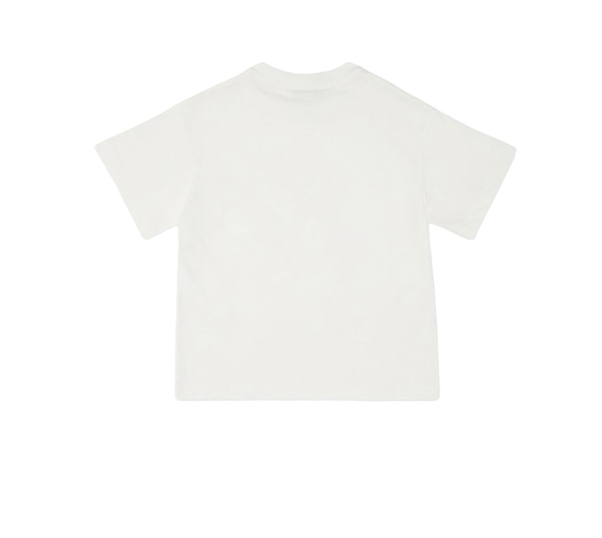 T-shirt bianca con taschino logato FF Fendi