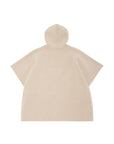 Mantella reversibile beige con logo a intarsio FF Fendi
