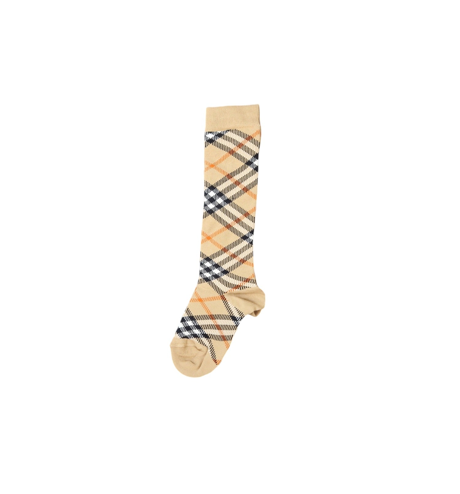 Calzini beige con stampa check Burberry