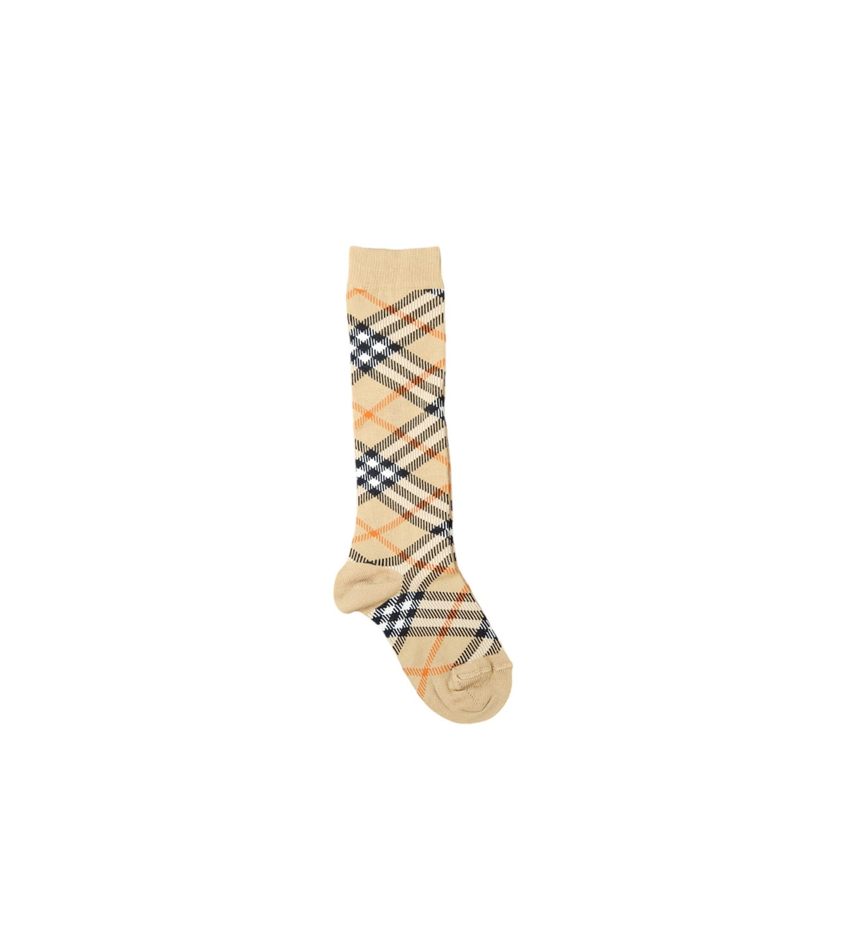 Calzini beige con stampa check Burberry