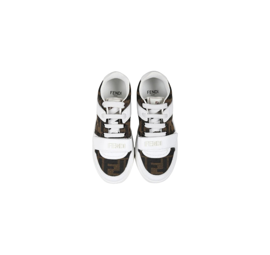 Scarpe bianche con logo FF Fendi