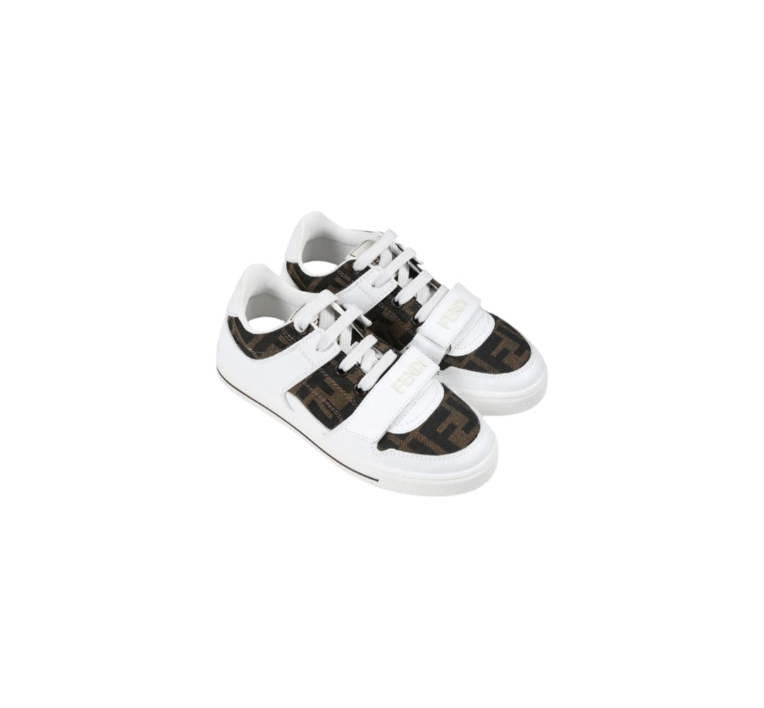 Scarpe bianche con logo FF Fendi