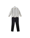 Completo nero giacca e pantalone Colori Chiari