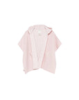 Mantella reversibile rosa con logo a intarsio FF Fendi