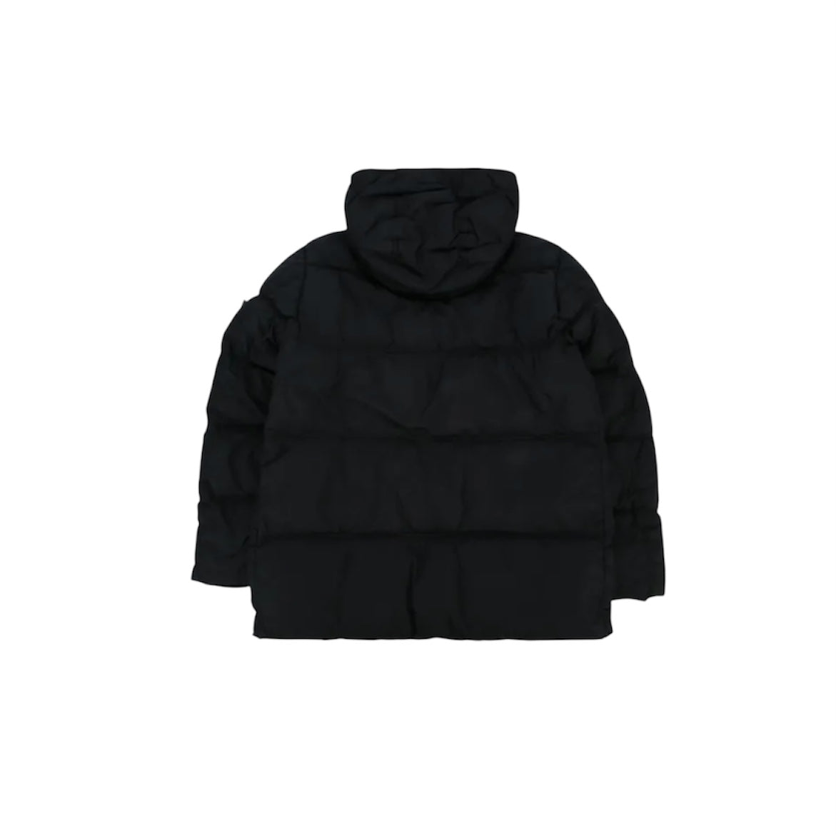 Giubbino nero con patch logo Stone Island