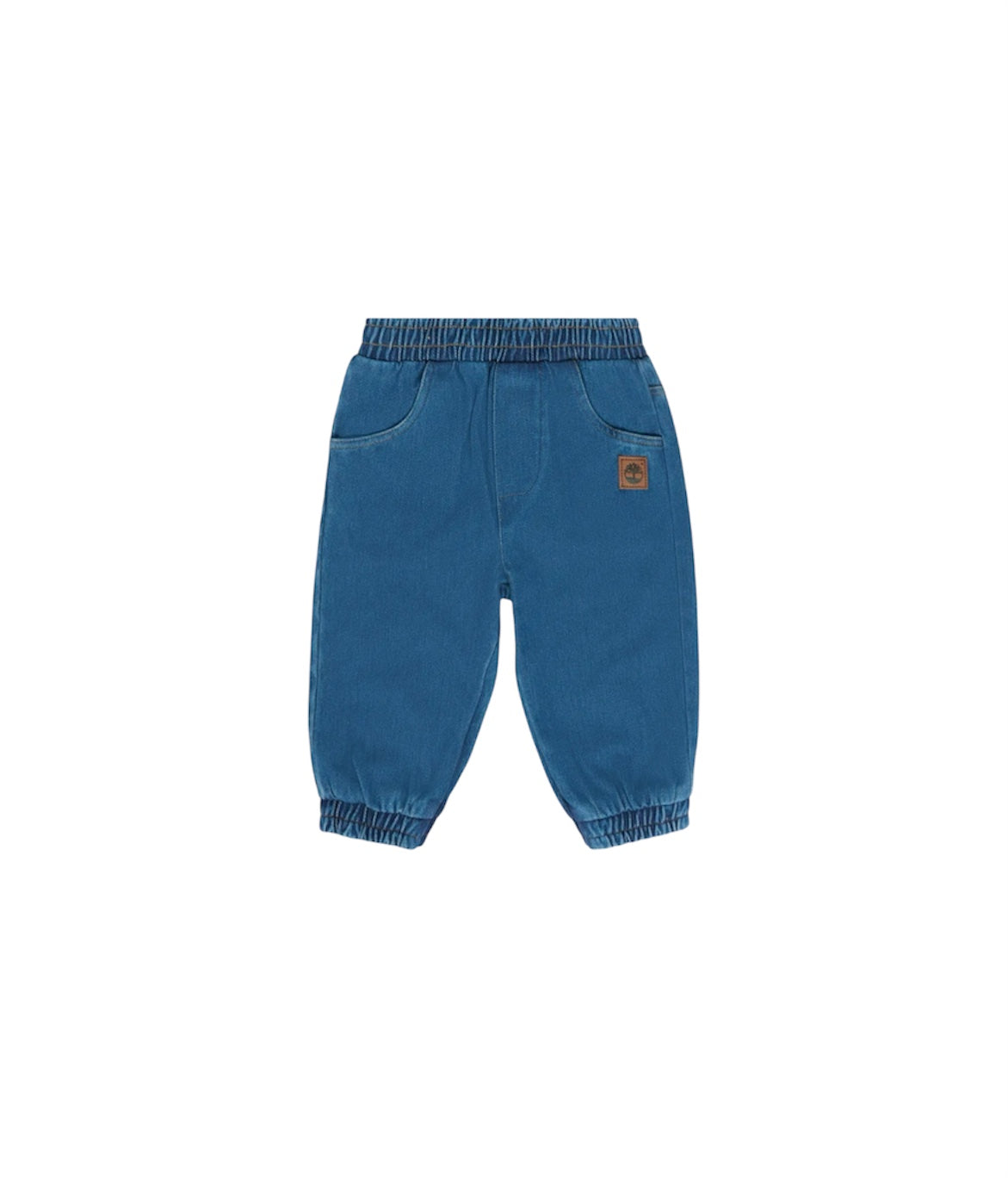 Jeans blu con patch logo Timberland