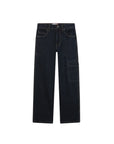Jeans blu con logo cucito Timberland