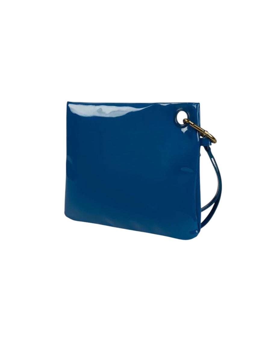 Pochette blu con logo Sundek gommato