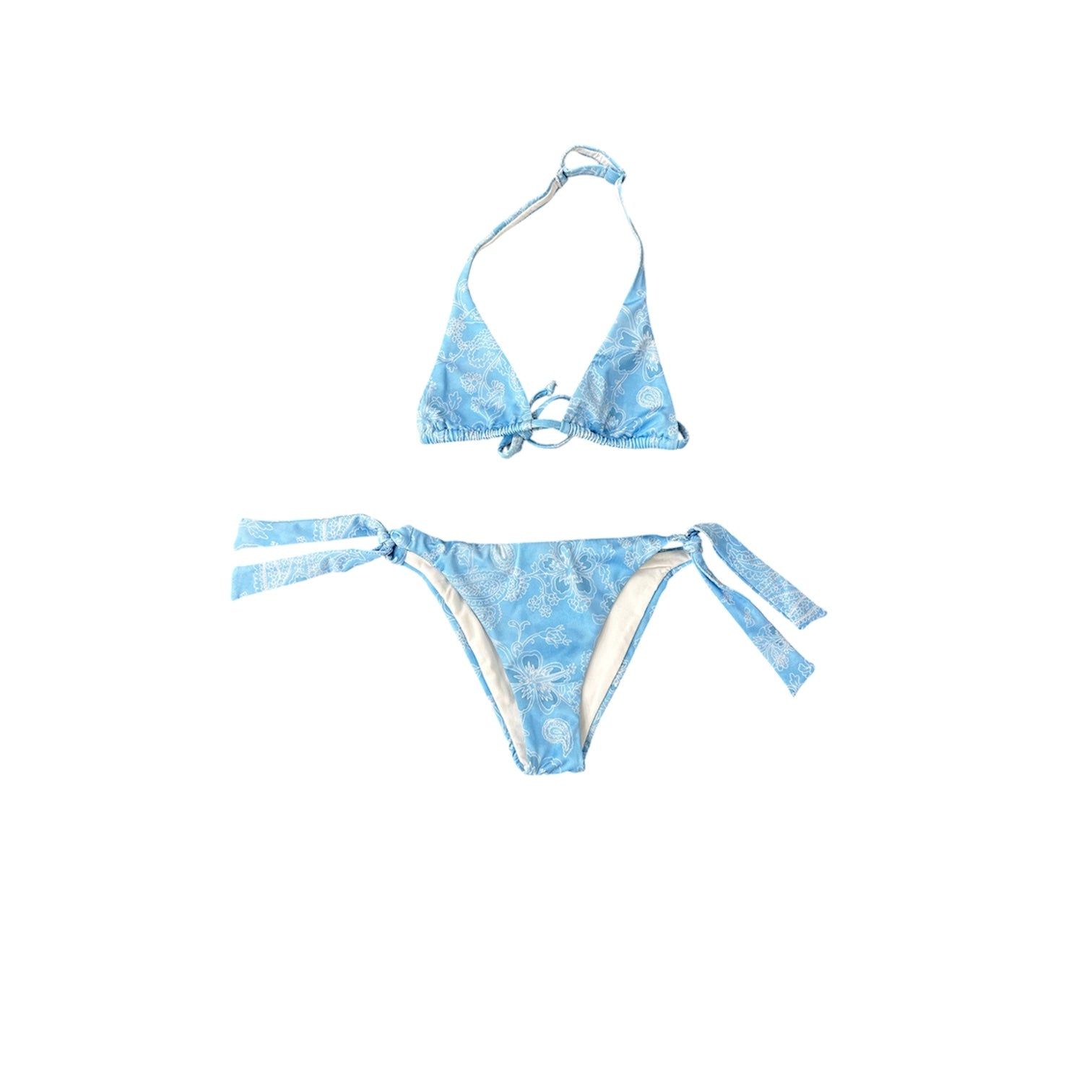 Costume bikini azzurro con dettagli Sundek