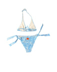 Costume bikini azzurro con dettagli Sundek