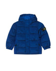 Giubbino blu con patch logo Stone Island