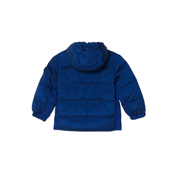 Giubbino blu con patch logo Stone Island