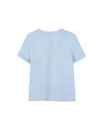 T-shirt azzurra con logo Givenchy a contrasto