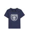 T-shirt blu con dettaglio stampa logo Timberland