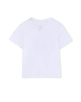 T-shirt bianca con stampa gommata logo Timberland