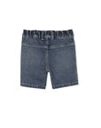Bermuda di jeans blu con dettagli logo Timberland