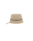 Cappello beige con dettagli logo Boss