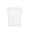 T-shirt bianca con stampa limoni Monnalisa